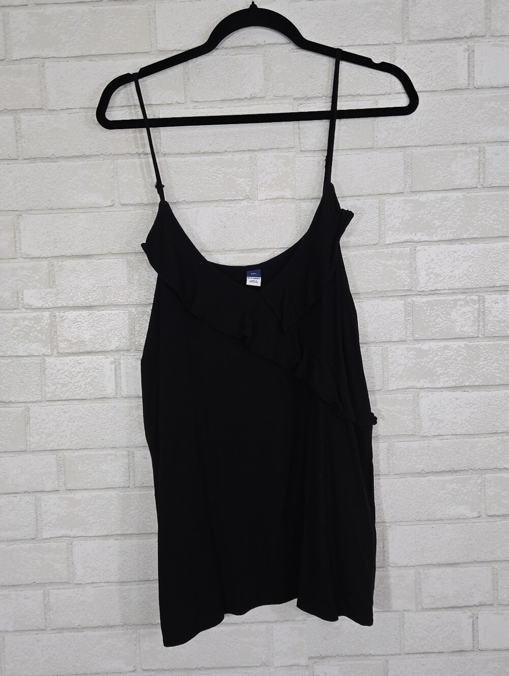 Old Navy black ruffle top tank